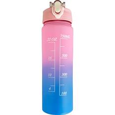 Epiq Motivationsflaske Rosa Lyseblå 700 ml Drikkedunk
