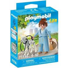 Playmobil Poupées et Maisons de Poupée Playmobil Femme D'affaire Avec Son Dalmatien 71736