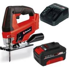 Einhell Jigsaws Einhell Power X-Change Cordless Jig Saw TC-JS 18 Li 4ah Battery Charger Kit