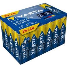 Varta Longlife Power AA Alkaline Battery 1.5V Pack of 24