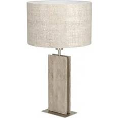 Beige - D Bordlamper Eglo Belesar Satin Nickel Table Lamp