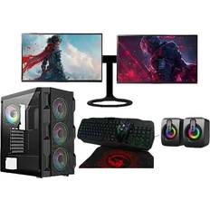 Gaming PC Bundle Dual Monitor Core i7 1030