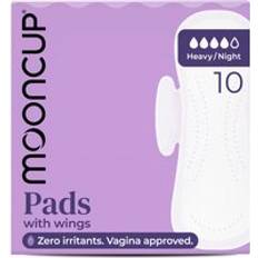 Cruelty Free Intimate Hygiene & Menstrual Protections Mooncup Pads with Wings Set of 10
