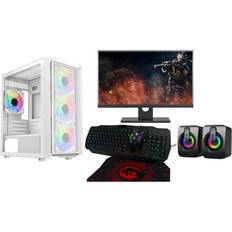 Gaming pc bundle Savitar Technology Fast Gaming PC Bundle LUNA WHITE i5 16GB RAM GT710