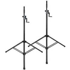 Speaker Accessories Pronomic Dj PA 2x Set Kurbel Boxen Ständer 80kg