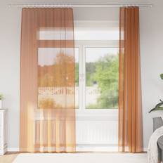 Curtains & Accessories vidaXL Voile Curtains with Loops 2 pcs 140x225 cm