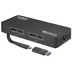 Plugable 4K DisplayPort HDMI Dual Monitor Adapter