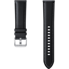 Smartwatch Strap Samsung 22mm Stitch Leather Band for Galaxy Watch3