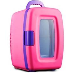 Pink Mini Fridges HOD Health & Home Mini Fridges Car Refrigerator Standard Pink, White