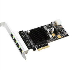 Spactz 4 Port PCIE POE Network Card