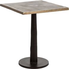 BigBuy Garden Refurbished Side Black Natural 60 x 60 x 73 cm Small Table 60cm