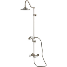 Shower Sets Kingston Brass Wall Mount Rain Drop Shower System CCK3668PX Gray