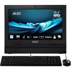 65 W Ordenadores de Sobremesa MSI Ordenador Aio Pro Ap162T-007Xes 15 inch Tactil Negro