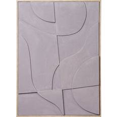 Beige Väggdekor House Nordic Madeline Relief Väggdekoration No.2 50x70 cm Beige Väggdekor