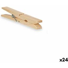 Pinzas para la ropa BigBuy Home Pinzas Para La Ropa Madera Set - 24 Unidades