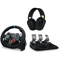 Logitech G G29 Auriculares Gaming G435 Force Feedback Pedales PS5 PS4 PC Micrófono Bluetooth Inalámbricos Negro