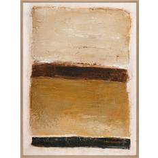 Bruna - Trä Tavlor Malerifabrikken Design Målning Ochre Square 90x120 cm Ekram Brun Tavla