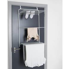 Over The Door Tiered Foldable Drying Rack - White