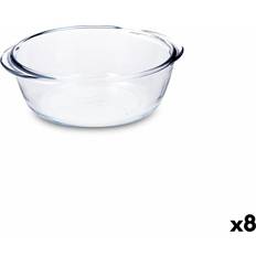 Transparent Serving Dishes Pyrex Platter Ø 20 cm 1.1 L Set of 8 Serving Dish 20cm