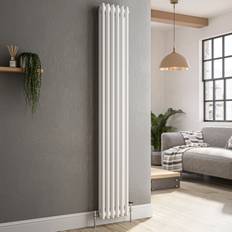 Radiators Reggio White Vertical Double Column Radiator 1800 x 290 mm