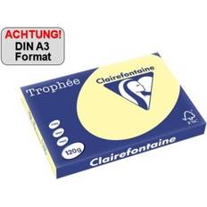 Gula Kopieringspapper Clairefontaine 120g Au Papper Gul 250 Ark