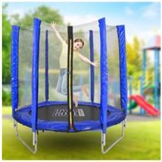 Living and Home Outdoor Trampoline with Safety Fence 5ft