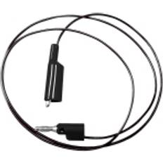 Mueller Mueller Electric BU-2030-A-24-0 Prøveledning Bananstik 4 mm Krokodilleklemme 0.6 m Svart
