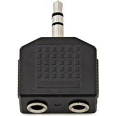 2 x 35mm Stereo Hona till Hane Adapter