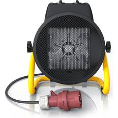 Heizkörper Brandson Bauheizer 5000W Heizlüfter Schwarz