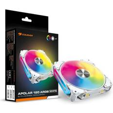 Cougar Apolar Vit ARGB Boxfläkt 120mm
