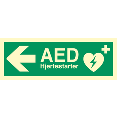 Otto Schachner AED Hjertestarter Pil Venstre 105x297mm