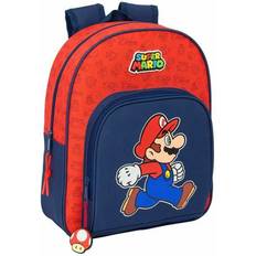 Orange School Bags Safta School Bag - Dark Blue/Red