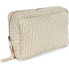 Tea Stripe Big Quiltad Toiletry Väska - Flerfärgad