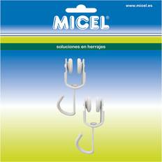 TLD18 White Curtain Pulley Set of 2 Units