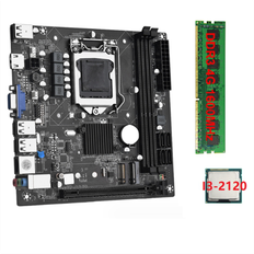 ITX Motherboards Spactz ITX H61 Desktop Motherboard with I3-2120 1X DDR3 1600MHz 4G RAM