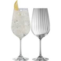 White Glasses Galway Crystal Erne Spritz Goblet Pair One Size Cocktail Glass