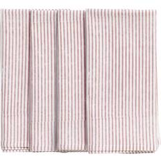 Chamois Tygservetter Chamois Stripe Servett 50 x 50 cm 4-Pack Rose Tygservett (50x50cm)