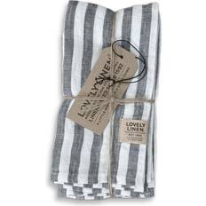 Lovely Linen Tygservetter Lovely Linen Servett 45x45 cm 4-pack Tygservett Grå (45x45cm)