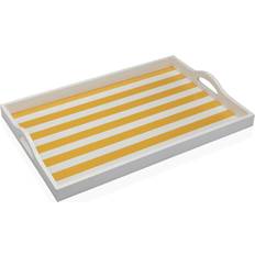 Yellow Serving Platters & Trays Versa tile Yellow MDF Wood 30 x 5 x 45 cm Serving Tray 30cm