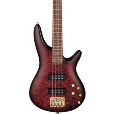 Ibanez White Electric Basses Ibanez SR300EDX Wine Red Frozen Matte Bass Guitar