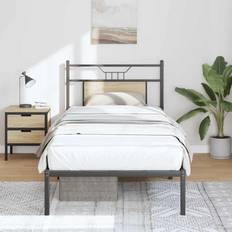 Beds & Mattresses vidaXL Bed Frame without Mattress Sonoma Oak 80x200 cm Engineered Wood - Brown