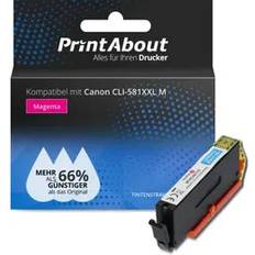 Tinte & Toner Druckerpatrone Kompatibel Mit Canon CLI-581XXL - Magenta