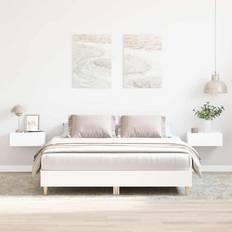 Beds & Mattresses vidaXL Bed Frame No Mattress White 140x200 cm