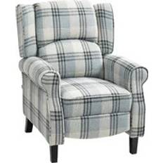 Armchairs on sale Homcom Reclining with Padded Armrest Grey Armchair