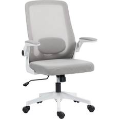 Armrests Office Chairs Homcom Mesh Desk Grey Office Chair