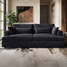 Drew 3 Seater Charcoal Chenille