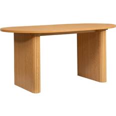 Oval Dining Tables Birlea Oval Fluted Brown Dining Table 45cm