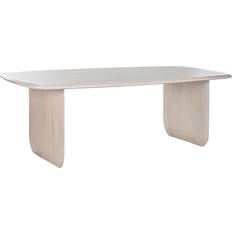 Wood Dining Tables Home ESPRIT Refurbished White Mango Wood 218 x 100 x 76 cm Dining Table