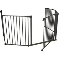 Safe & Care Skruemonteret Sikkerhedsgitter 90-330 cm Grå