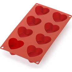Lekue Lékué Heart Shape Silicone 8 Pcs Red Chocolate Mould